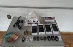 Bandidos roubam quase R$ 5 mil em celulares, em Lafaiete, mas acabam presos