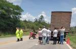  Carandaí: motociclista morre após bater em caminhão próximo a  Hermilo Alves