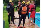Bombeiros realizam treinamento de salvamento aquático em Lafaiete