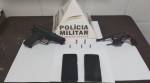 Polícia Militar apreende armas de fogo e réplica em operação nas cidades de Belo Vale e Queluzito