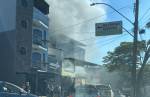 Loja de manutenção de eletrodomésticos pega fogo no bairro São Sebastião em Lafaiete
